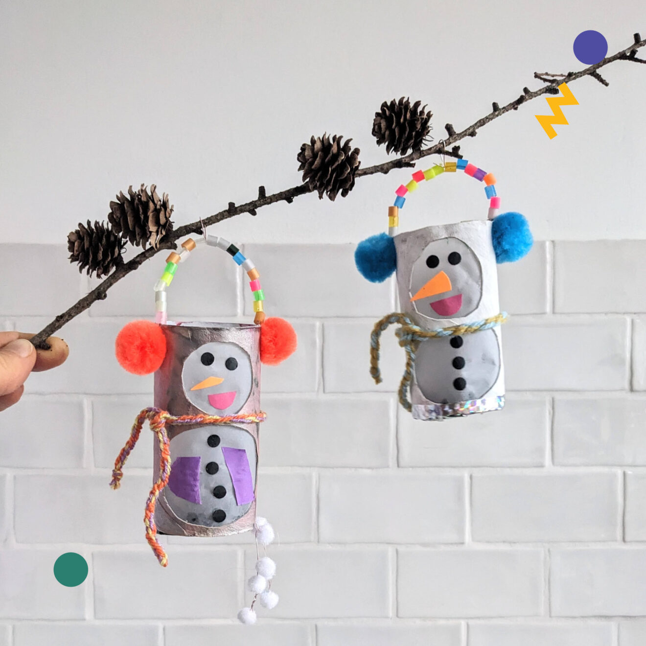 Schneemann Laterne aus Klorollen basteln – Schnipsel Kiste Schneemann Laterne aus Klorollen basteln – Schnipsel Kiste