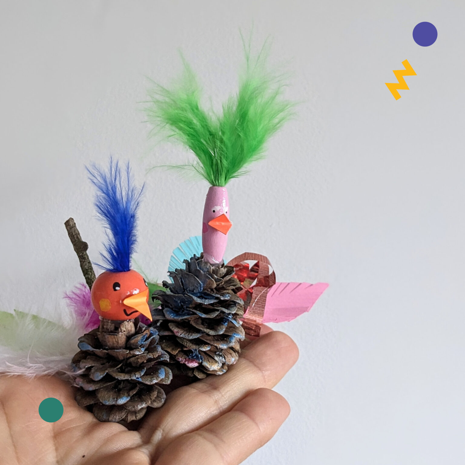 Waldtiere Eichels Ornaments, Acryl Tiere Aus